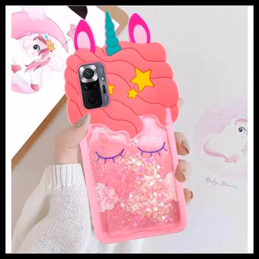 قاب گوشی موبایل شیائومی Redmi Note 10 Pro فانتزی طرح یونیکورن ( تک شاخ )