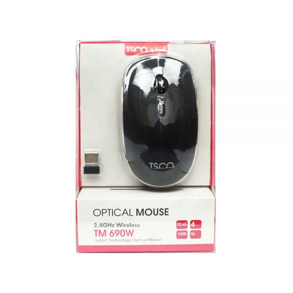 TSCO Wireless Optical Mouse TM 690W | ماوس بیسیم تسکو