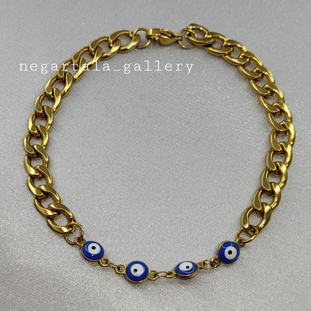 دستبند کارتیر چشم نظر نگارطلا 