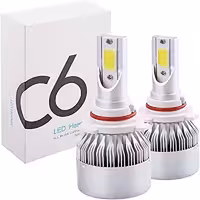 لامپ هدلایت خودرو مدل C6 9006 بسته دو عددی گارانتی اصالت و سلامت فیزیکی کالا