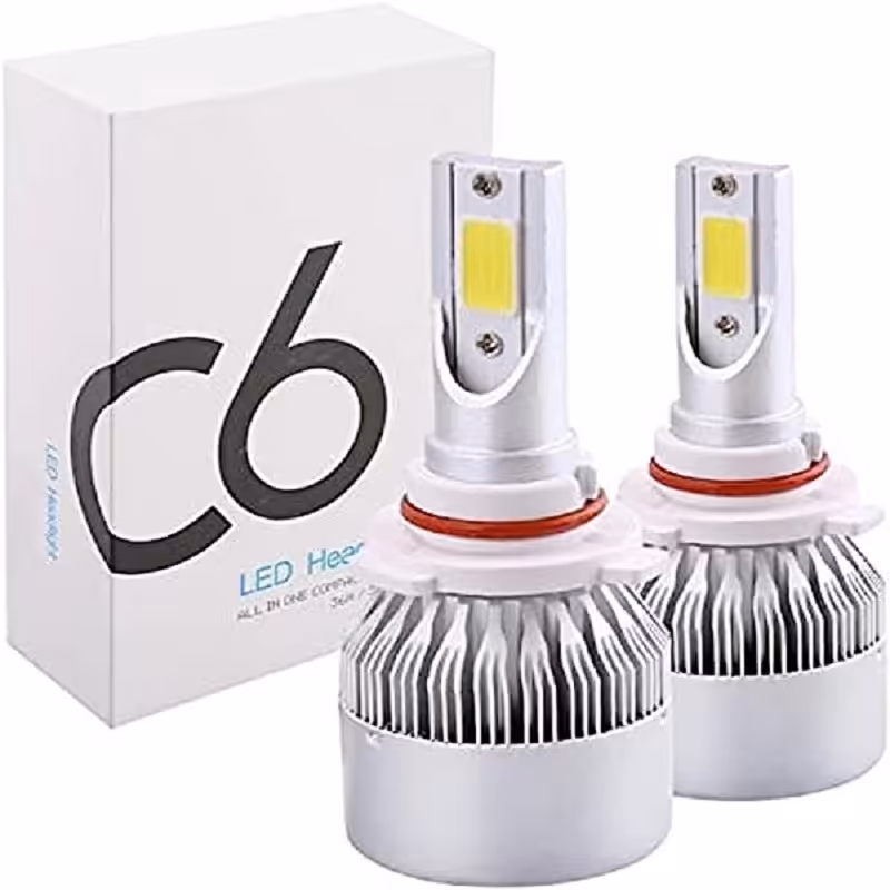 لامپ هدلایت خودرو مدل C6 9006 بسته دو عددی گارانتی اصالت و سلامت فیزیکی کالا