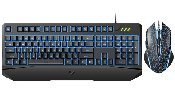 ماوس و کیبورد با سیم گیمینگ رپو مدل وی 120 اس