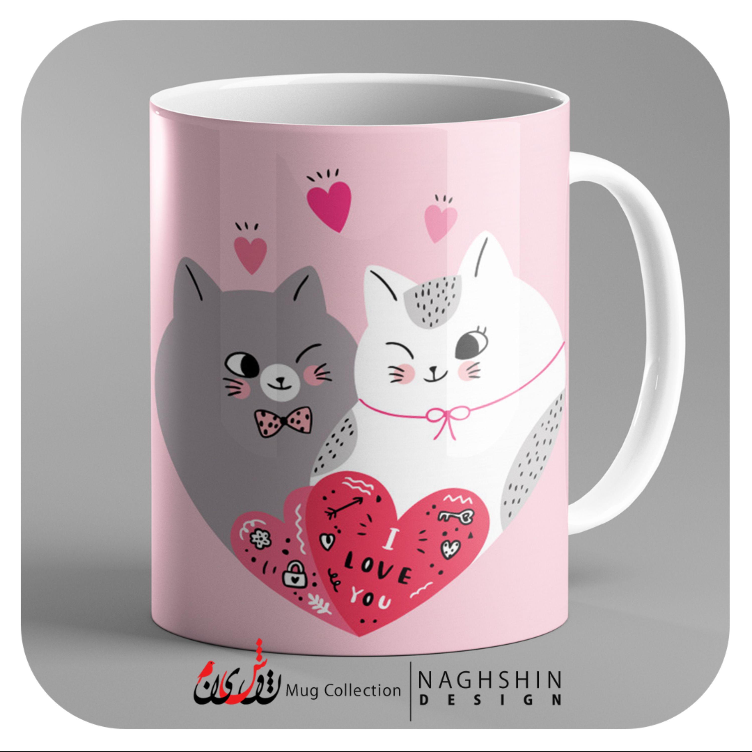 یک عدد ماگ سرامیکی طرح ولنتاین 57 - چاپ سابلیمیشن - کیفیت عالی