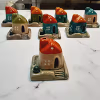 جاعودی سفالی سرامیکی کلبه دودکش دار  قابل شستشو مناسب برای عود‌های شاخه‌ای و عودهای مخروطی