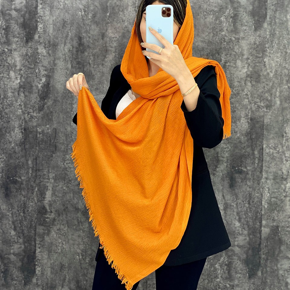 شال پفکی نخی قواره دار دور ریش