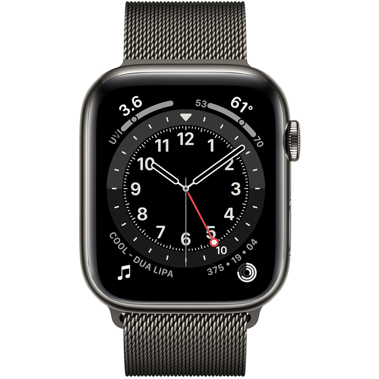 اپل واچ سری 6 استیل 44 میلیمتری با بند میلانس