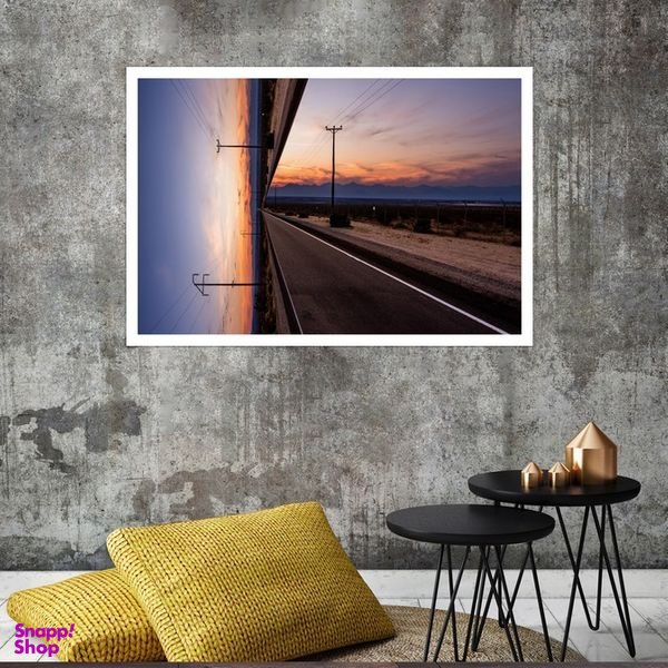 تابلو بکلیت طرح منظره سه بعدی جاده مدل قاب شاسی W-s7976