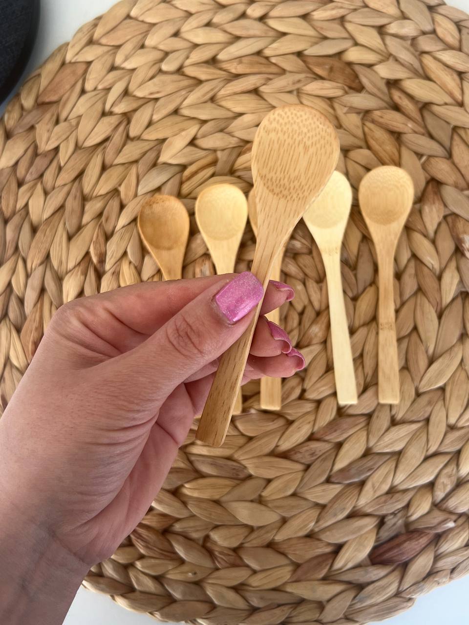 قاشق مرباخوری بامبو