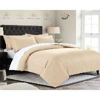 سرویس لحاف یک نفره 6 تکه عرض 120 دو رویه کرم ای اس اف ASF مدل هتلی