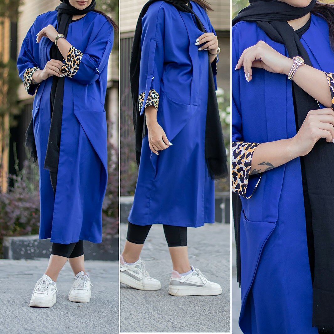 مانتو زنانه آستین پلنگی