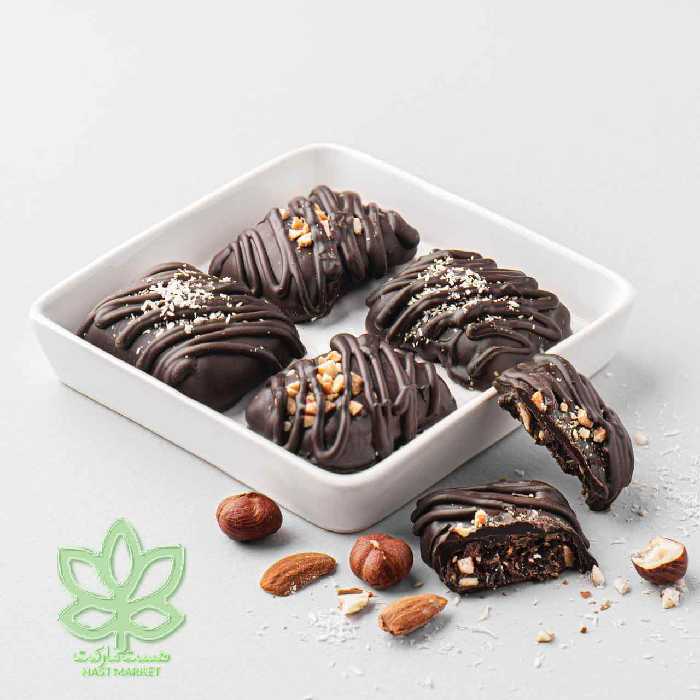 شکلات رژیمی کتویی با مغز فندق و نارگیل 120 گرم ( کتوژنیک , بدون قند , رژیمی )