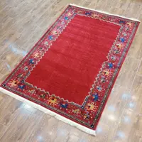 گبه ماشینی قرمز  ساده و شیک ( عشایری ) 700شانه با قیمت مناسب سایز 4متری(1.5در2.25)