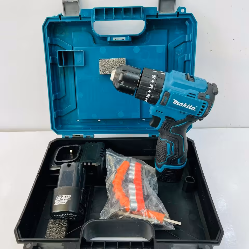 دریل شارژی سه حالته 24 ولت ماکیتا (براشلس)