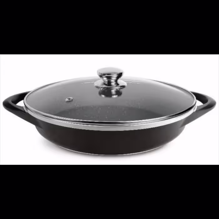تابه چدن تک سایز 32 گرانیت طرح ایتالیا B