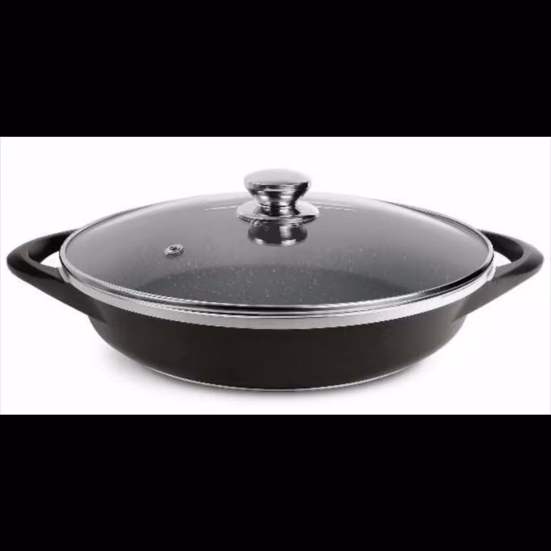 تابه چدن تک سایز 32 گرانیت طرح ایتالیا B