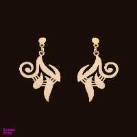 گوشواره طلا 18 عیار زنانه سانا گالری کد D9952