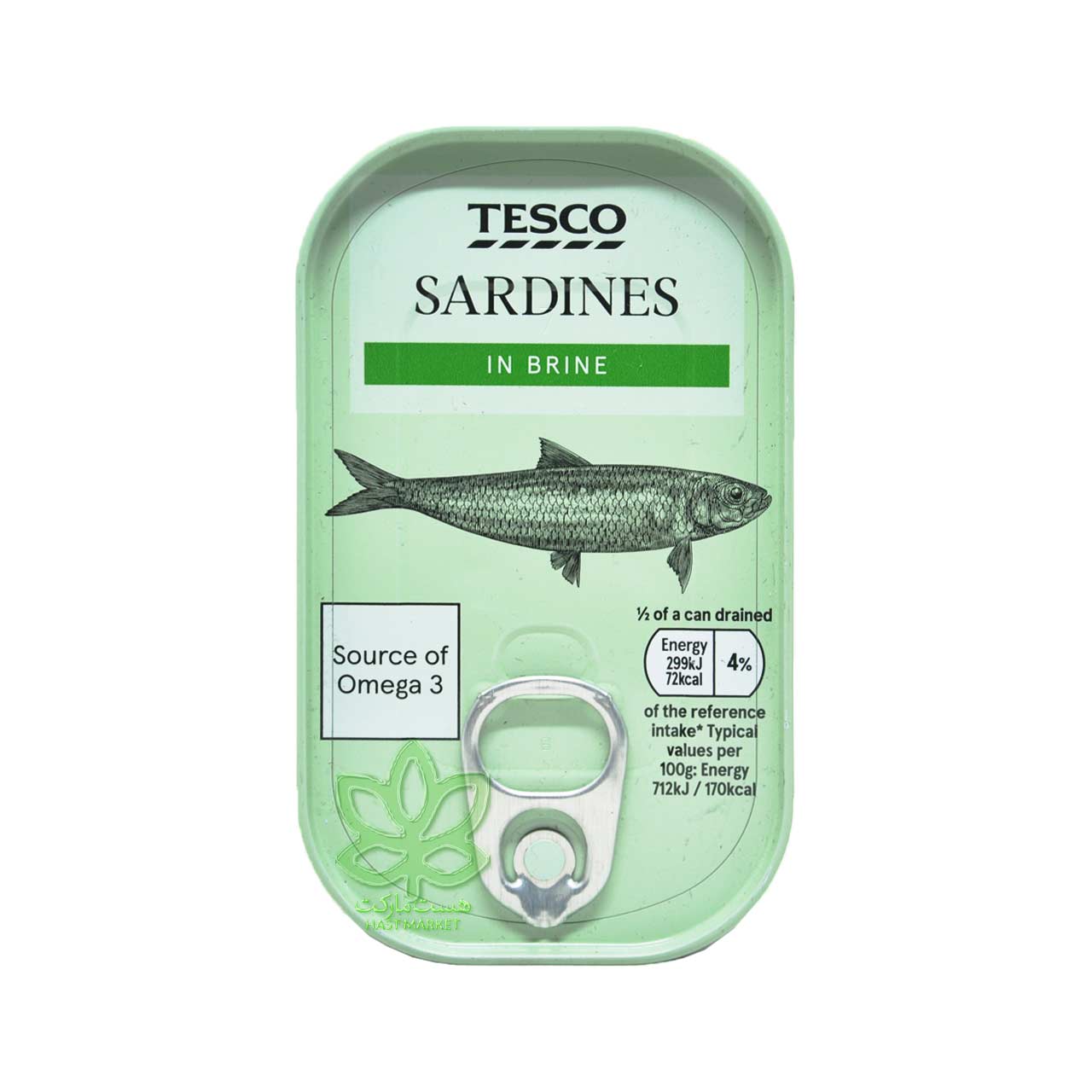 کنسرو ماهی ساردین در آب نمک 120 گرم تسکو - tesco