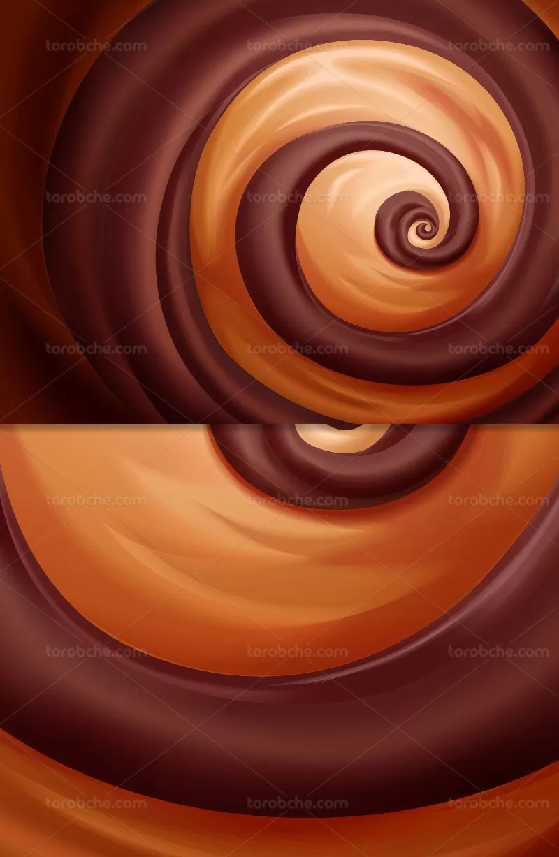وکتور پس زمینه موجدار قهوه ای | گرافیک با طعم تربچه