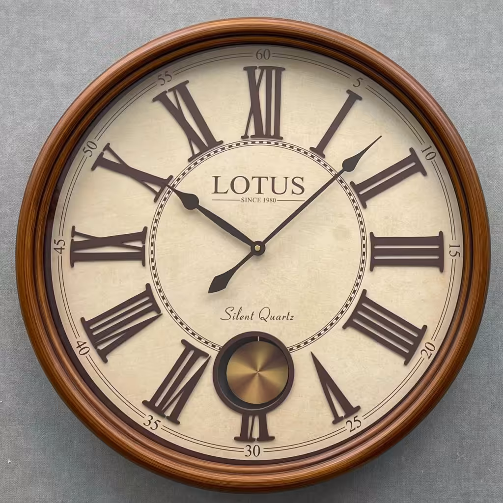 ساعت دیواری لوتوس کد 153