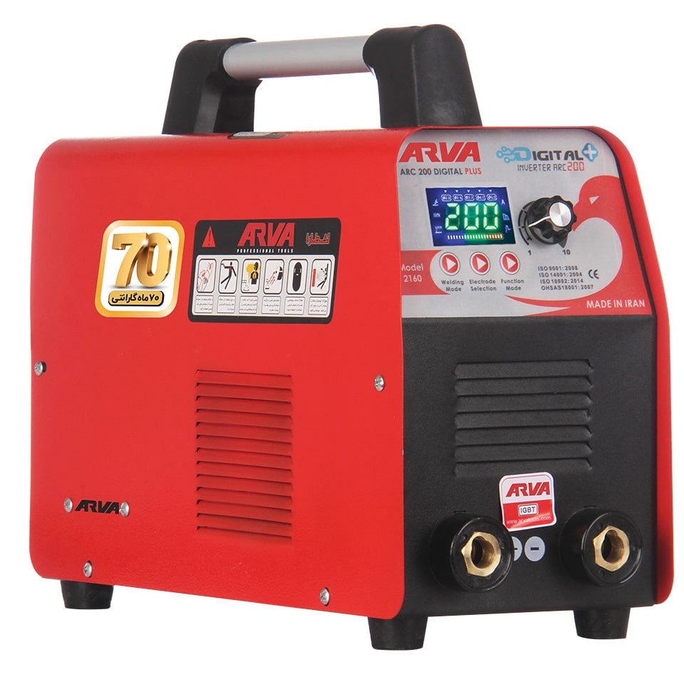 دستگاه جوشکاری اینورتر200 DIGITAL PLUS آروا مدل 2160