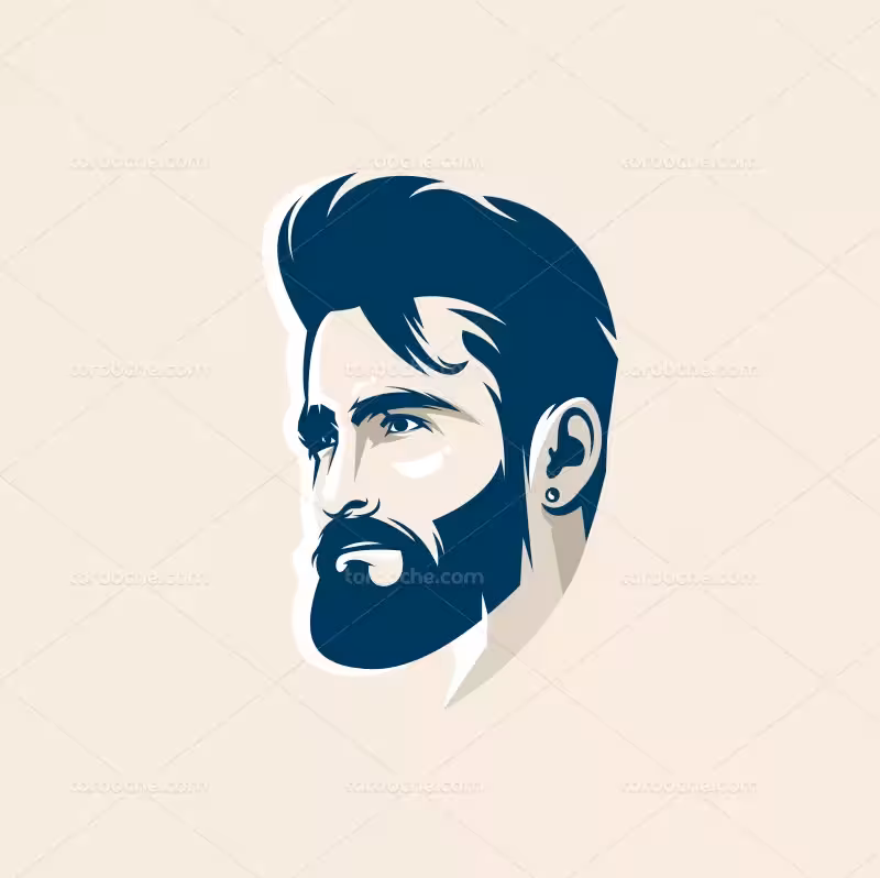 وکتور لوگو آرایشگاه با کیفیت | گرافیک با طعم تربچه