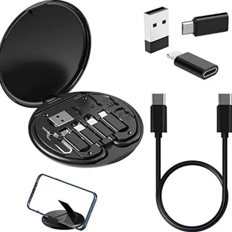 کابل تبدیل USB،USB-C به microUSB ،لایتنینگ ،USB-C به همراه سوزن سیم کارت