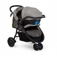 ست کالسکه و کریر جویی مدل Joie Litetrax 3 Dark Pewter