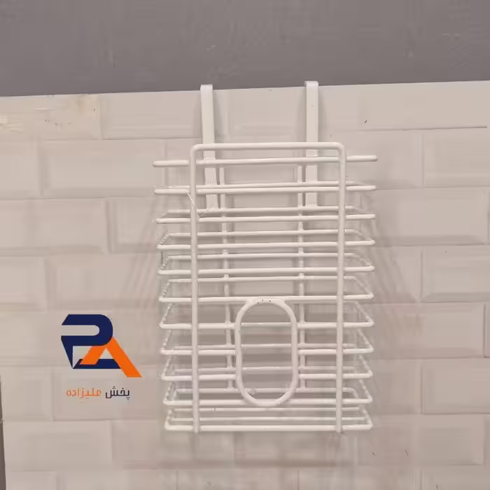 جانایلونی فلزی روکش سفیدرنگ ضخیم برای جلو گیری از زنگ زدگی دارای قلاب آویز 