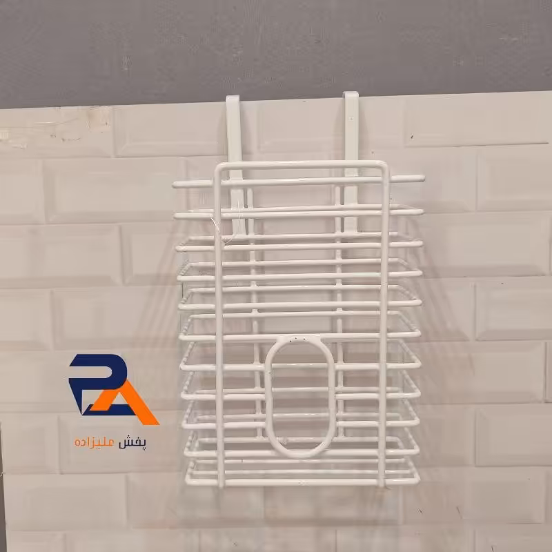 جانایلونی فلزی روکش سفیدرنگ ضخیم برای جلو گیری از زنگ زدگی دارای قلاب آویز 