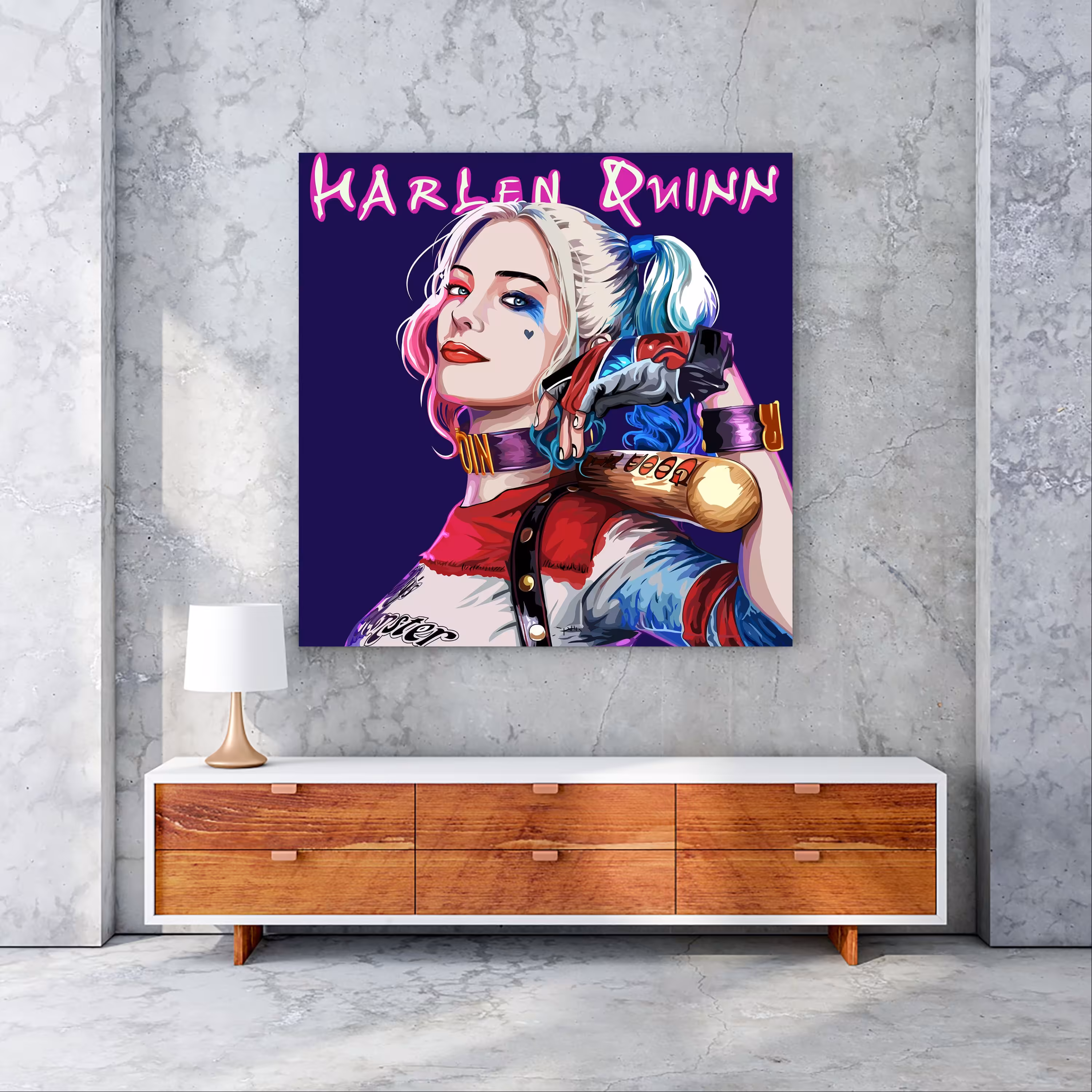 تابلو بوم طرح هارلی کویین کد 1