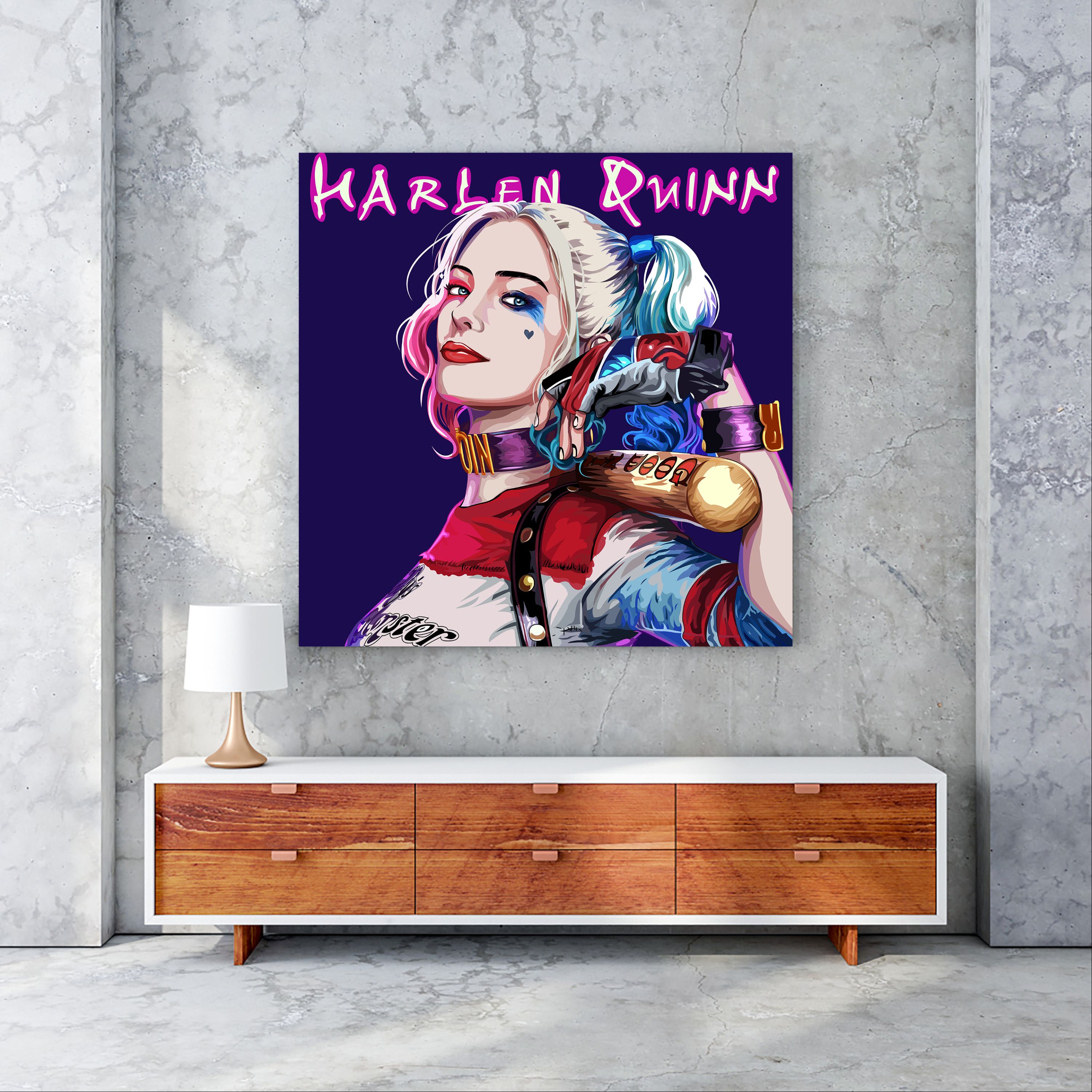 تابلو بوم طرح هارلی کویین کد 1