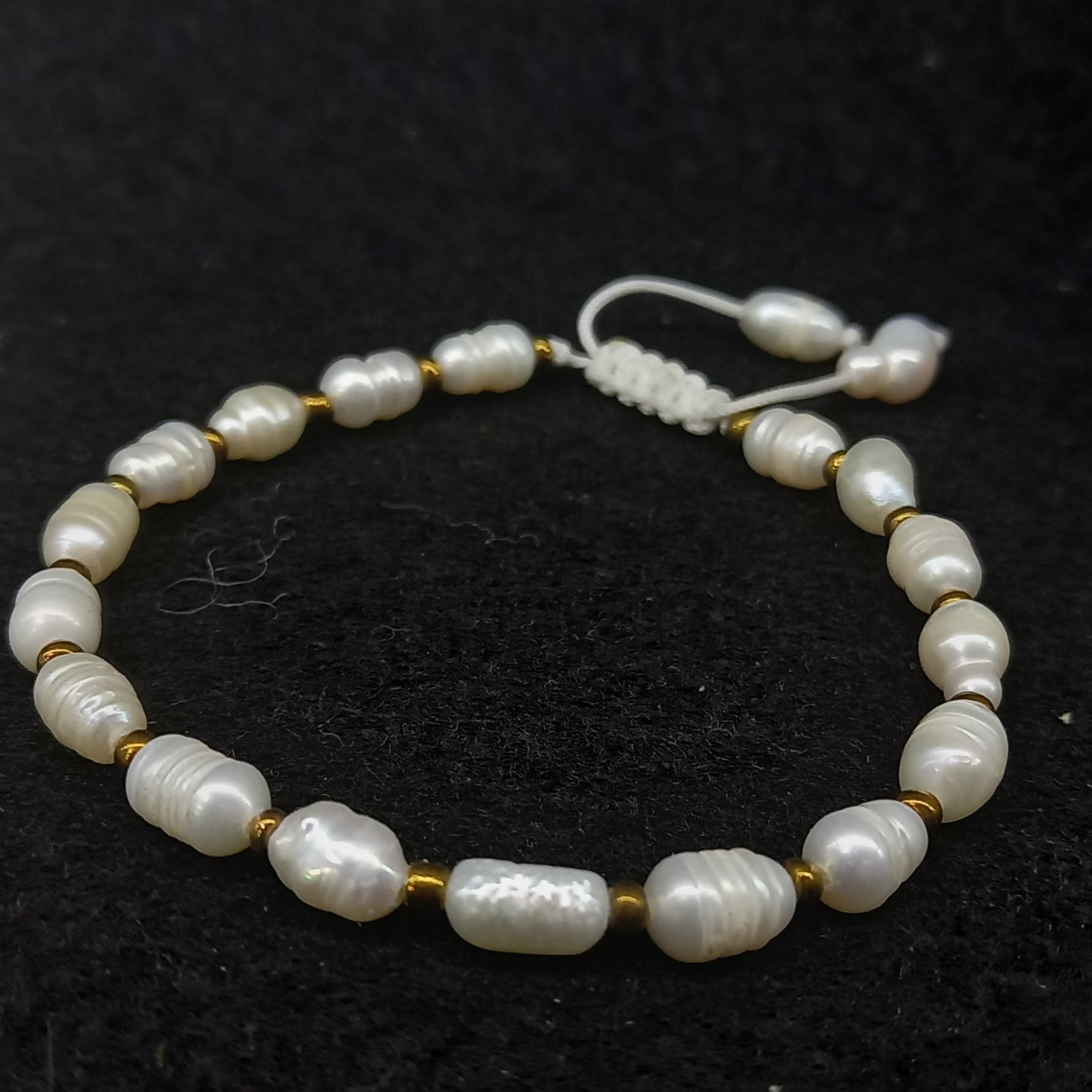 دستبند مروارید طبیعی پرورشی اصل