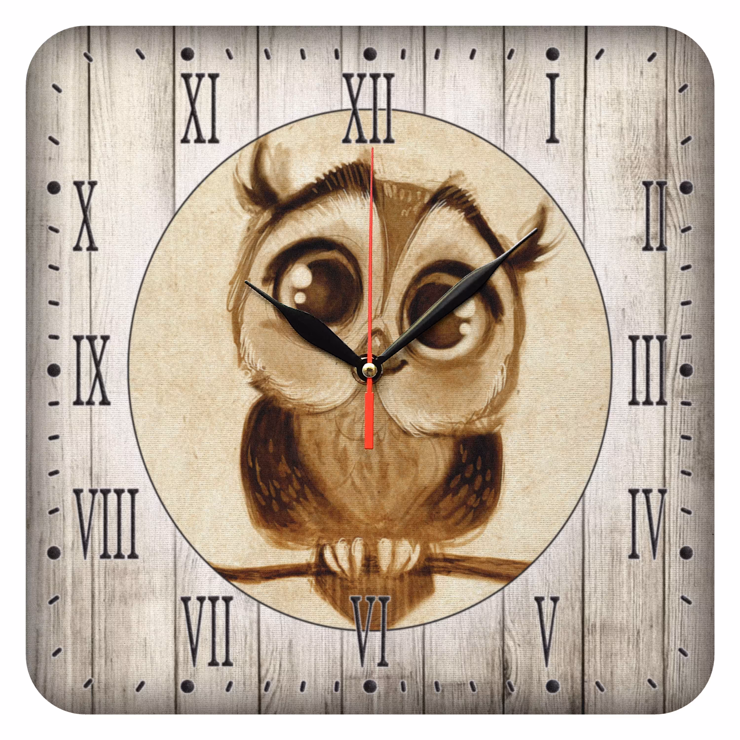 ساعت دیواری مدل 1043 طرح جغد