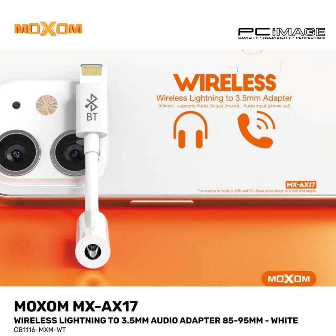 مبدل لایتنینگ به جک 3.5 میلی متری موکسوم مدل MX-AX17
