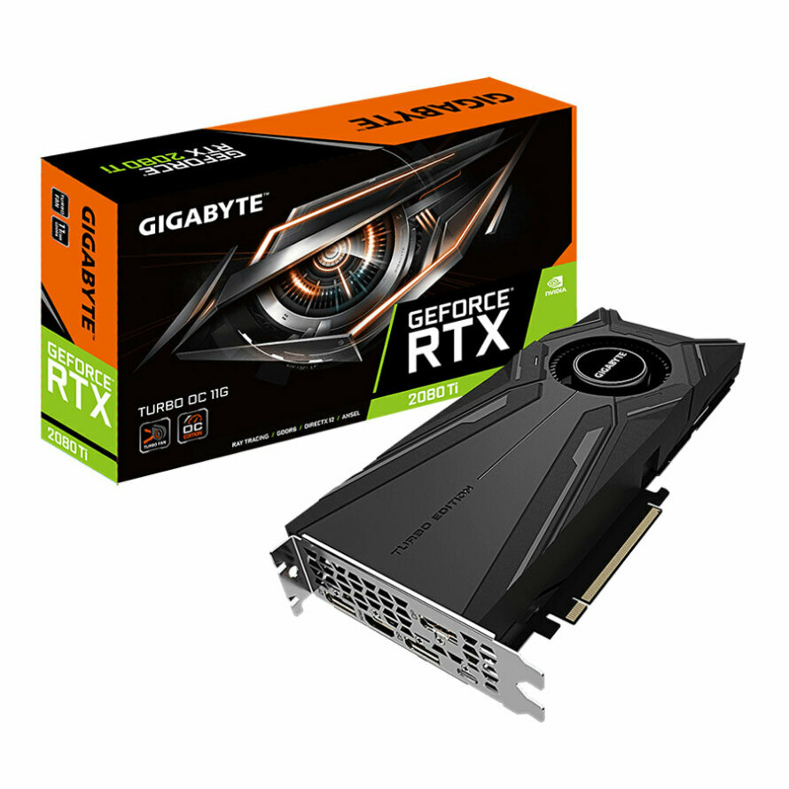 کارت گرافیک گیگابایت RTX 2080 Ti TURBO OC 11G