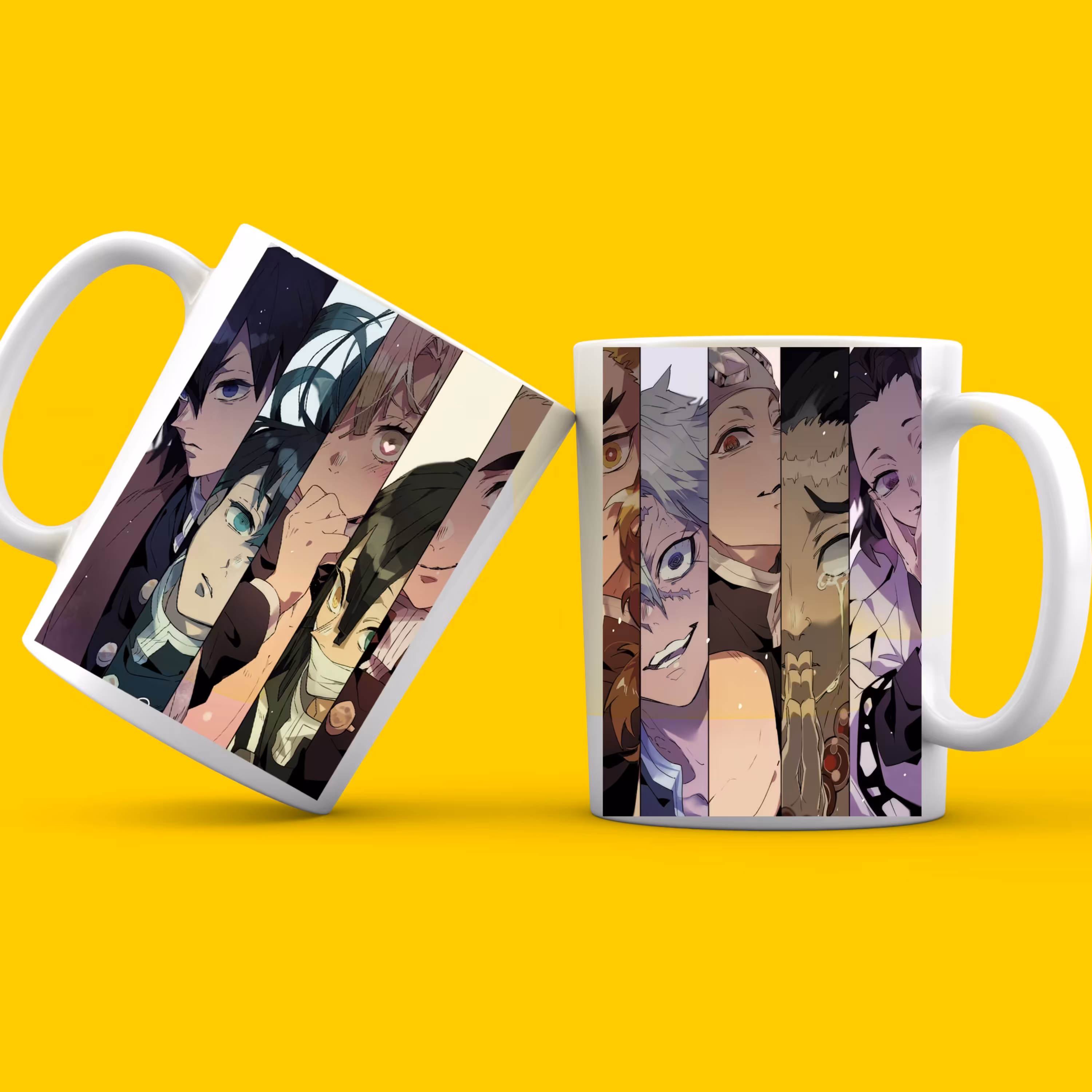 ماگ سرامیکی سفید طرح شیطان کش کیمتسو نو یائیبا کد 05