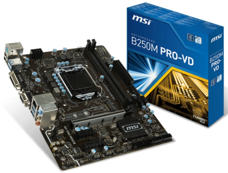 مادربرد ام اس آی مدل بی 250 ام پرو وی دی