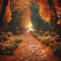 بک دراپ جاده پاییزی | گرافیک با طعم تربچه