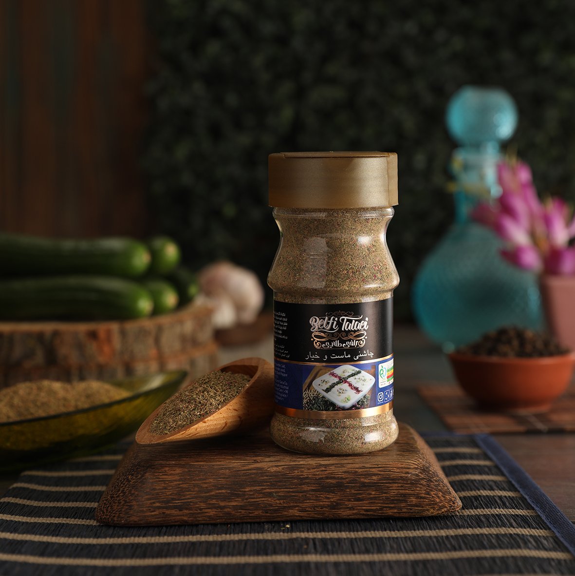 چاشنی ماست و خیار درجه یک ،بسته 90 گرمی ، بلفی طلائی و هودین 