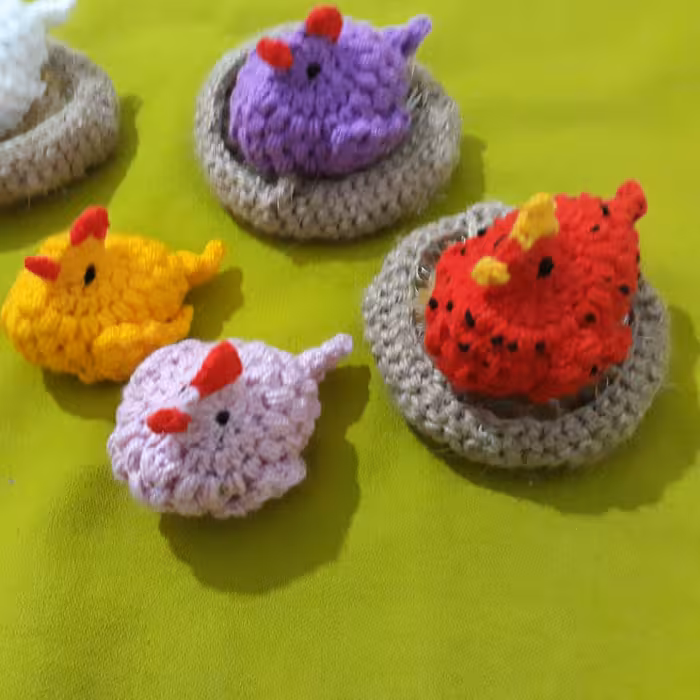 جاکلیدی مرغ بافتنی