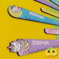 خط کش چوبی طرح یونیکورن (15 سانتی)