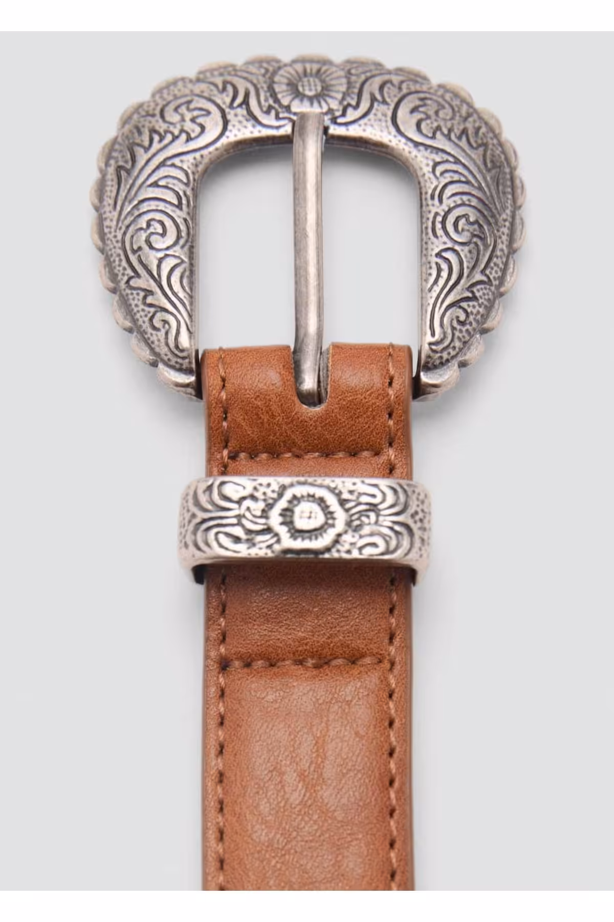 کمربند چند رنگ زنانه آبی اورجینال MANGO