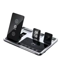 شارژر وایرلس چهار کاره گرین لاین مدل GN4IN1WCSGY
