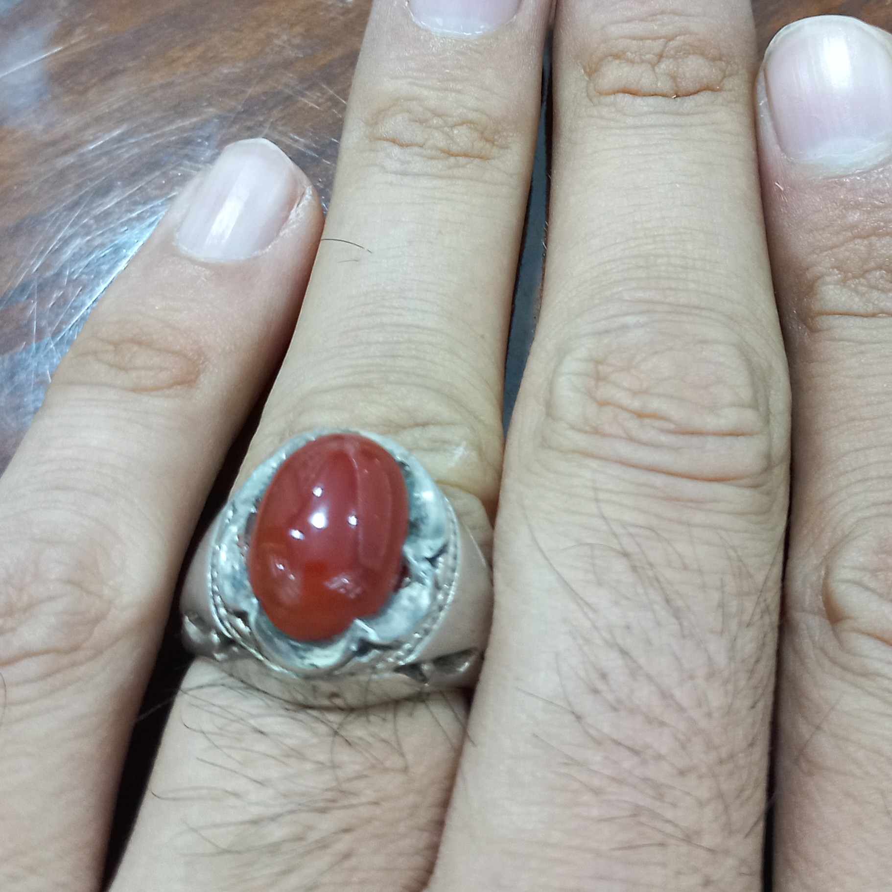 انگشتر نقره  مردانه خراسانی  عیار 925