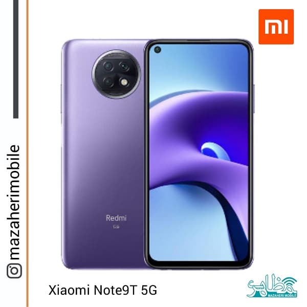 گوشی موبایل شیائومی redmi note9T 5Gرم 4 حافظه 128 گیگابابت - فروشگاه موبایل مظاهری