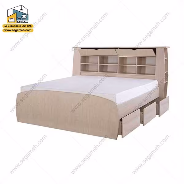 تخت خواب دونفره کد BDP34 - فروشگاه سه گامه
