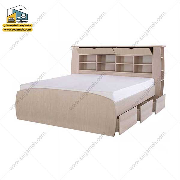 تخت خواب دونفره کد BDP34 - فروشگاه سه گامه