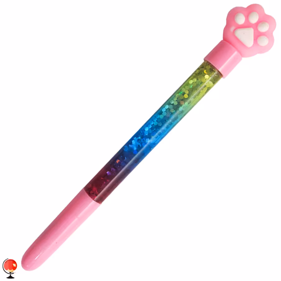 روان نویس آکواریومی طرح پنجه رنگ صورتی