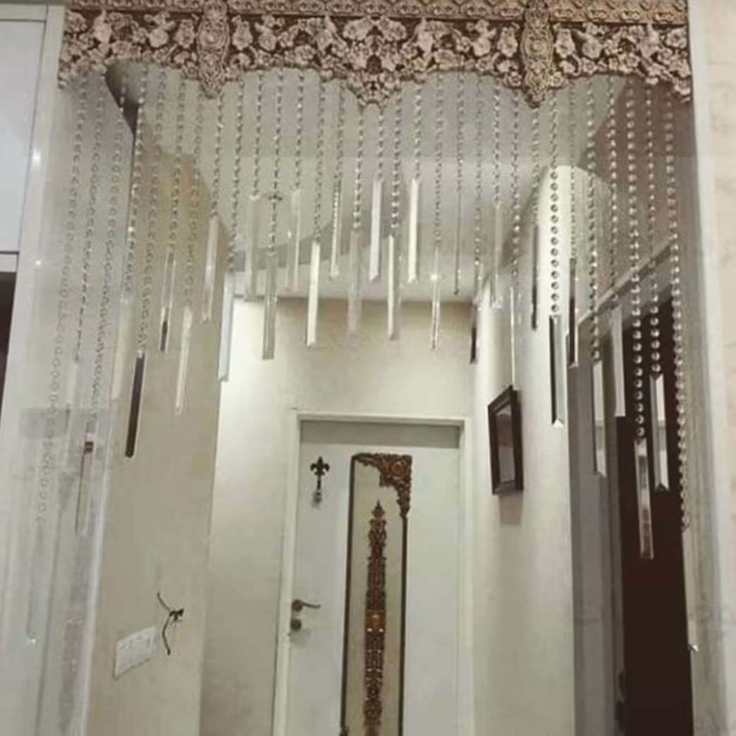 پرده با آویز کاردی عرض 1متر (پس کرایه)