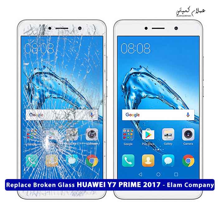 تعویض گلس تاچ ال سی دی هواوی HUAWEI Y7 PRIME 2017 – ضمانتی و بدون ریسک